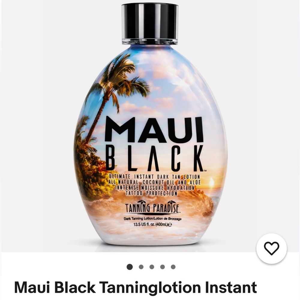 New Maui Black Instant Dark Tanning Lotion
